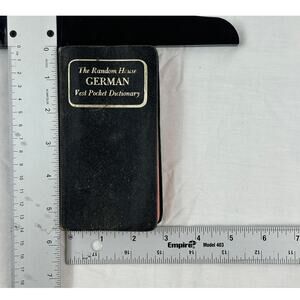 Vintage Vest Pocket German Dictionary - The Random House c 1967 Collectors Item